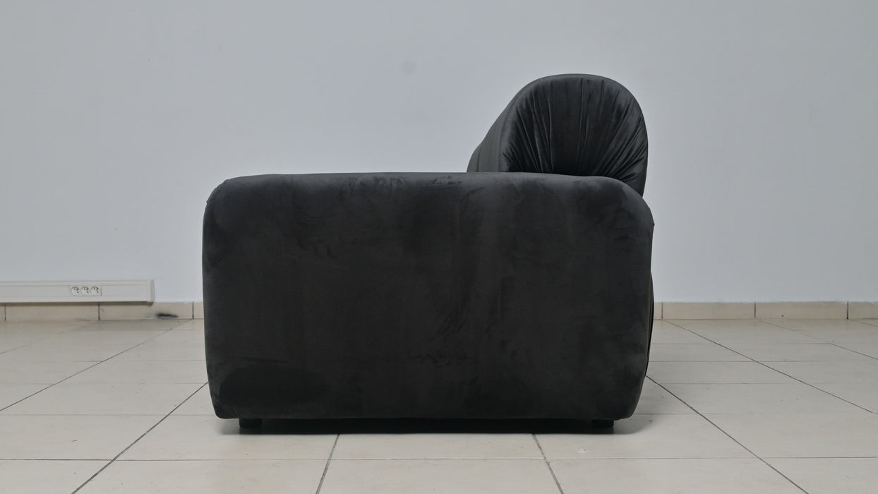 CANAPE OSLO VELOURS ANTHRACITE 285x185cm - image 5