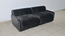 CANAPE OSLO VELOURS ANTHRACITE 285x185cm - image 6