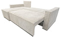 CANAPE PARIS PEARL CONVERTIBLE ANGLE REVERSIBLE CÔTELÉ ÉCRU 232x147x72cm - image 1