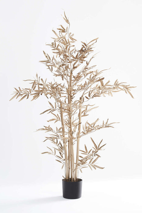 PLANTE ARTIFICIELLE BAMBOU DORE POT INCLUS 120CM - image 1