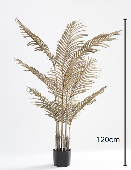 PLANTE ARTIFICIELLE PALMIER DORE POT INCLUS 120CM - image 2