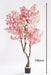 CERISIER ARTIFICIEL FLEUR ROSE POT ET GRAVIERS BLANCS INCLUS 190CM - image 2