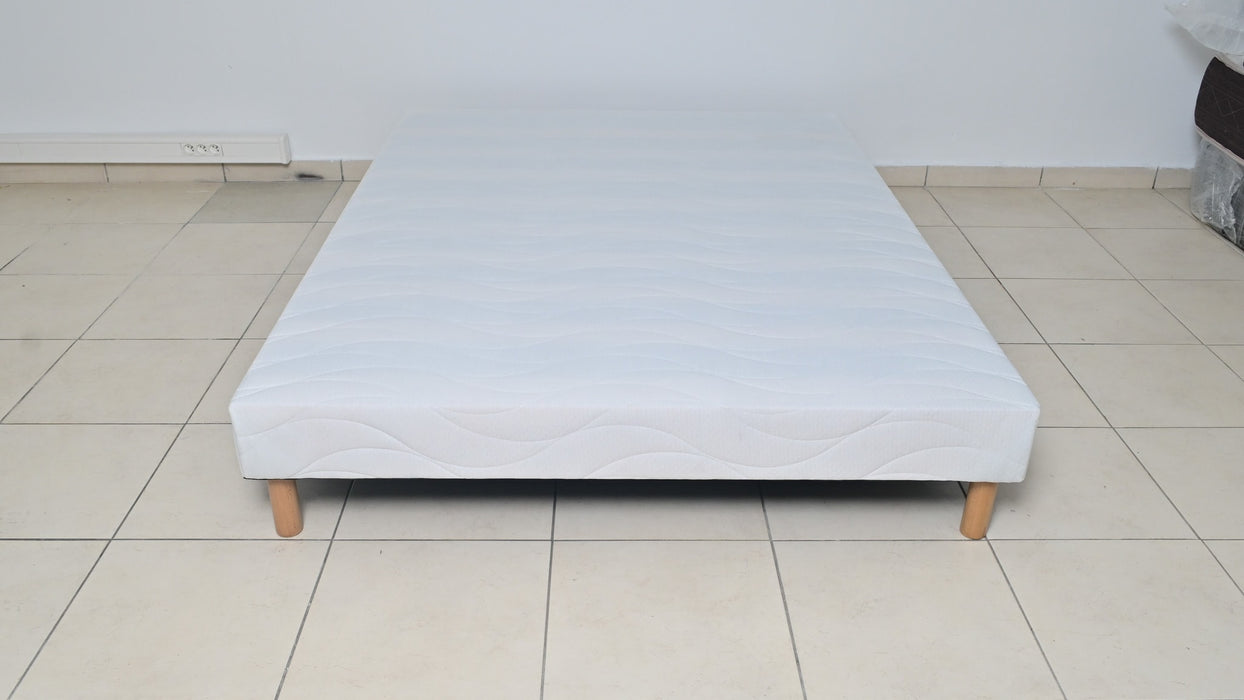 SOMMIER TAPISSIER 140x190 cm + PIEDS OFFERTS - image 2