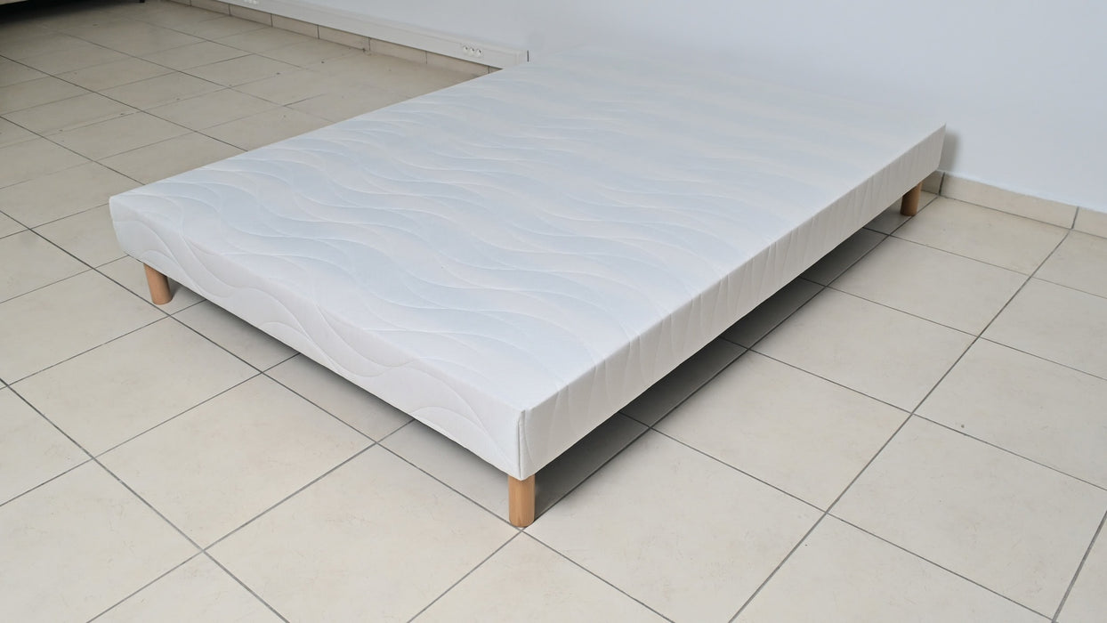 SOMMIER TAPISSIER 140x190 cm + PIEDS OFFERTS - image 3