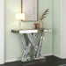 CONSOLE PLATEAU EN VERRE MIROIR  COLLECTION ECLAT