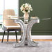 TABLE REPAS EN VERRE MIROIR PLATEAU VERRE TREMPE COLLECTION ECLAT - image 1