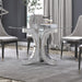 TABLE REPAS EN VERRE MIROIR PLATEAU VERRE TREMPE COLLECTION ECLAT - image 3