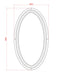 MIRROR MURAL OVAL EN MDF COLLECTION ECLAT