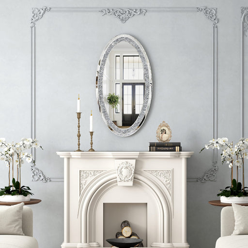 MIRROR MURAL OVAL EN MDF COLLECTION ECLAT