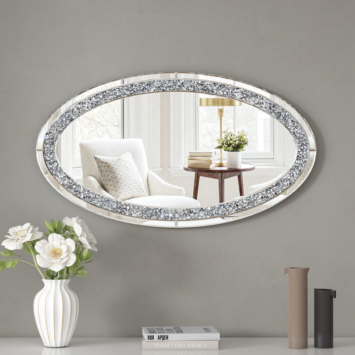 MIRROR MURAL OVAL EN MDF COLLECTION ECLAT