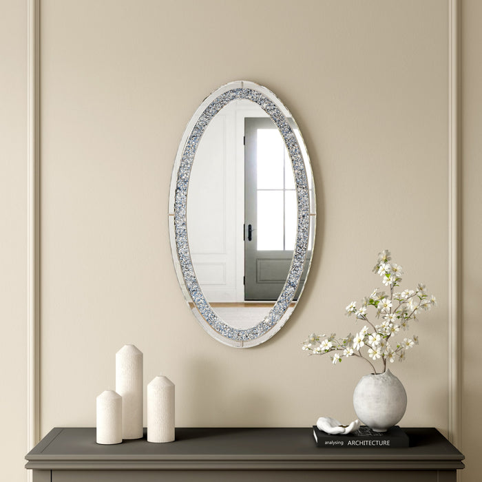 MIRROR MURAL OVAL EN MDF COLLECTION ECLAT