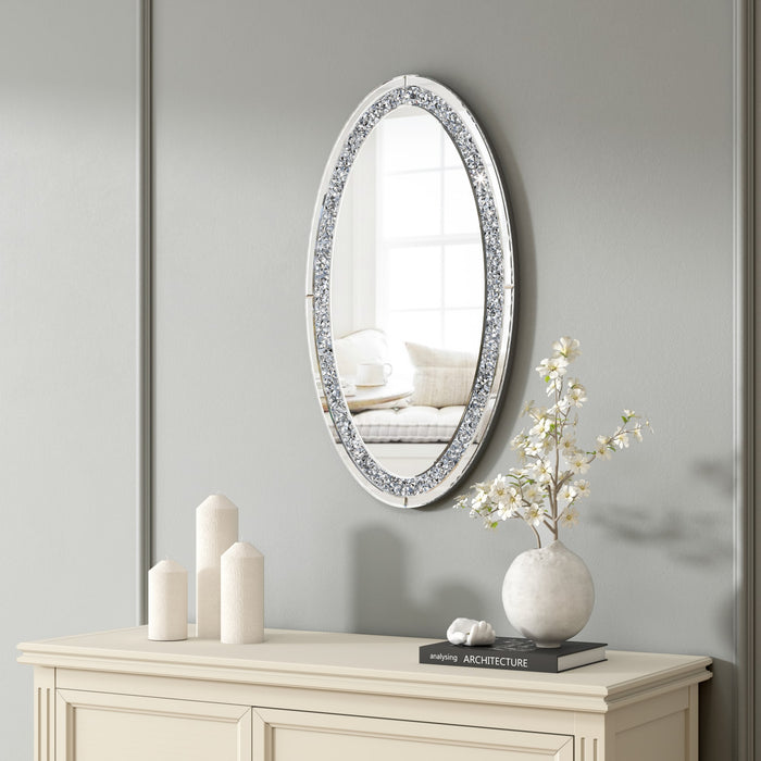 MIRROR MURAL OVAL EN MDF COLLECTION ECLAT