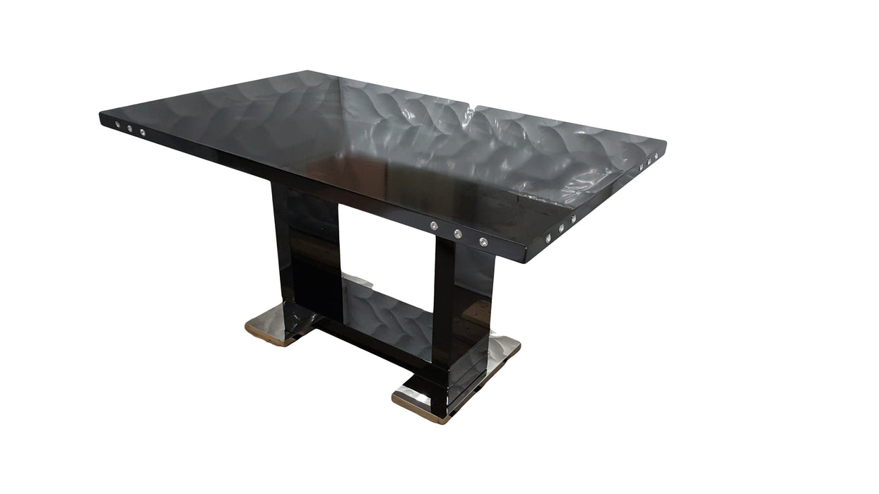 TABLE REPAS VANESSA NOIR LAQUÉ 150x90x75 cm