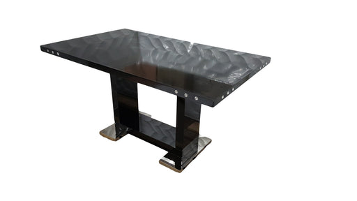 TABLE REPAS VANESSA NOIR LAQUÉ 150x90x75 cm
