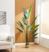 PLANTE ARTIFICIELLE STRELITZIA OISEAU DE PARADIS PANIER TRESSÉ EN ALGUES INCLUS 210CM - image 3