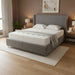 LIT COFFRE COCO BOX VELOURS GRIS 140X190CM - image 2