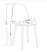 Lot de chaises SCANDINAVE en velours pieds métal noir - image 4
