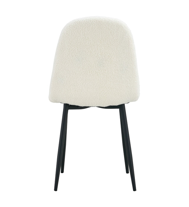 Lot de chaises SCANDINAVE en velours pieds métal noir - image 3
