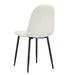 Lot de chaises SCANDINAVE en velours pieds métal noir - image 2