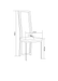 Lot de chaises Dana velours contour Gold - image 4