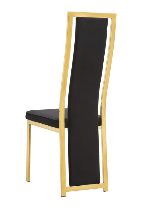 Lot de chaises Dana velours contour Gold - image 2