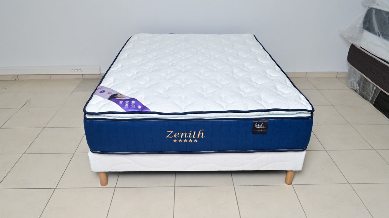 MATELAS A RESORTS AVEC SUR MATELAS ZENITH 160x200x32