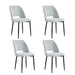 Lot de 4 chaises AVA Métal noir Tissu Serge Gris - image 2