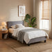 LIT MELBOURNE VELOURS GRIS 90x190CM - image 1