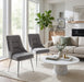 Lot de 2 chaises luxury ZIP en velours pieds chromés - image 1