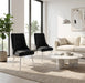 Lot de 2 chaises luxury ZIP en velours pieds chromés - image 1