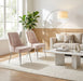 Lot de 2 chaises luxury ZIP en velours pieds chromés - image 1