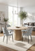 Lot de 4 chaises AVA Métal noir Tissu Serge Gris - image 1