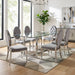 Lot de chaises MEDAILLON capitonnées chrome et velours - image 1