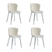 Lot de 4 chaises ELEN chrome velours - image 1