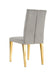 Chaise NEVADA capitonnés gold moka