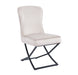 Lot de 4 chaises GABRIELLE Métal noir Velours Capitonné - image 1