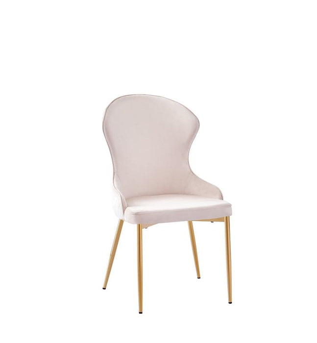 CHAISE HILTON GOLD VELOURS BEIGE - image 2