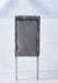 CHAISE NEVADA CAPITONNE AVEC BOUTONS CHROME VELOURS ANTHACITE - image 3