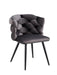 CHAISE LOLIPOP PIED METAL NOIR VELOURS ANTHRACITE - image 2