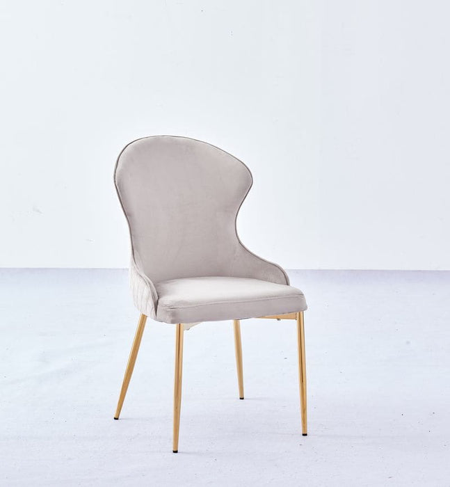CHAISE HILTON GOLD VELOURS MOKA - image 1