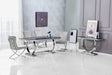 CONSOLE OMEGA CHROME VERRE NOIR 120x40x78 cm - image 1