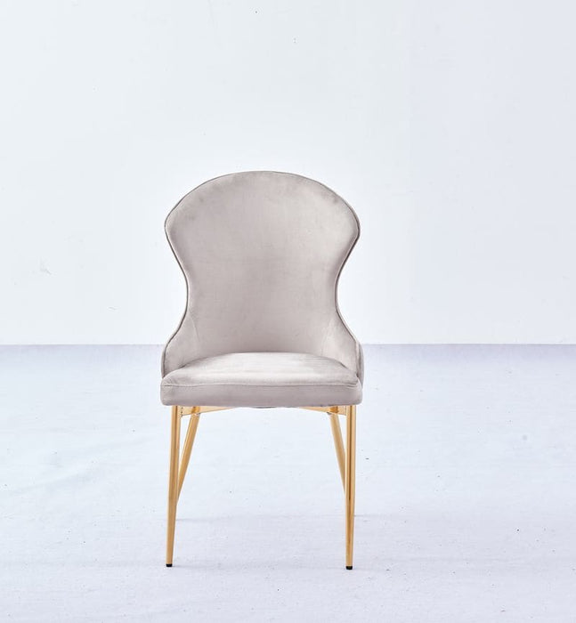 CHAISE HILTON GOLD VELOURS MOKA - image 2