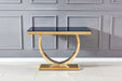 CONSOLE OMEGA GOLD MARBRE NOIR 120X40X78CM - image 2