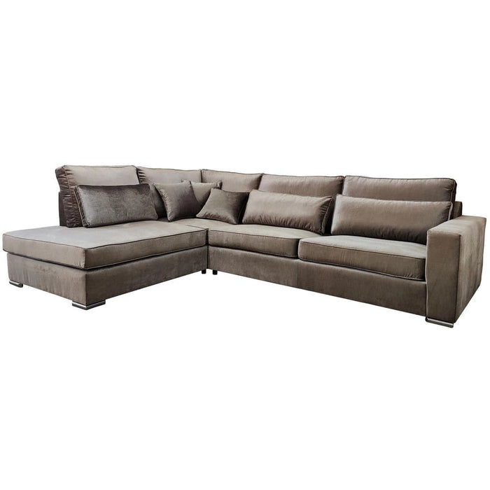 CANAPE BRISTOL ANGLE GAUCHE MARA MOKA 316x230cm - image 1