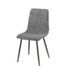 Lot de 4 chaises BOBBY pieds métal noir assise velours côtelé - image 1