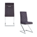 Chaise COCOMAT Chrome et velours anthracite