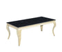 Table basse BAROQUE Gold  120x60x45 cm marbré noir