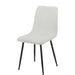 Lot de 4 chaises BOBBY pieds métal noir assise velours côtelé - image 1