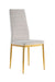 Chaise TOLIA gold velours moka